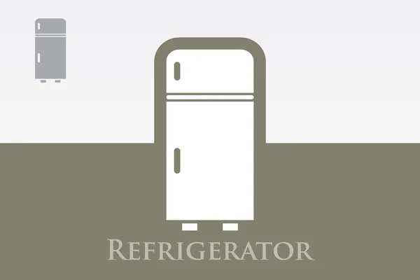 冷蔵庫のアイコン — ストックベクタ