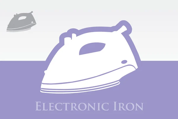 Electronic Iron Icon — Stock Vector