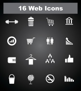 çok uiseful web simgeler. EPS-10.