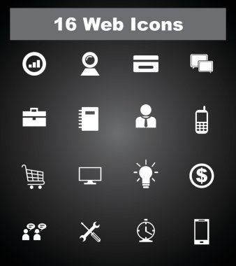 çok uiseful web simgeler. EPS-10.