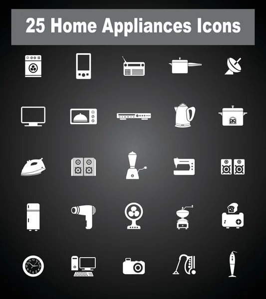 Very Ucesul Home Appliances icons — Stock Vector