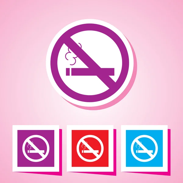 Editable No Smoking Colourful Vector Icon Eps 10 — Stock Vector