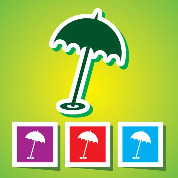 Beach parasol, 10eps — Stock Vector