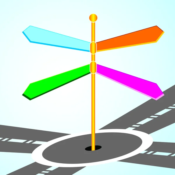 Panneau de signalisation vierge — Image vectorielle