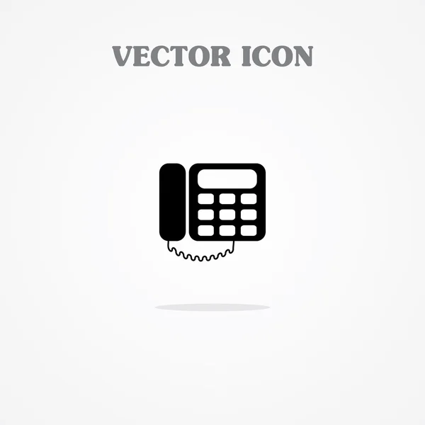 Teléfono fijo digital icono del teléfono — Vector de stock