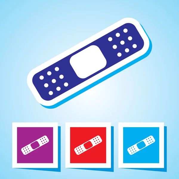 Icono colorido editable de Band Aid — Vector de stock