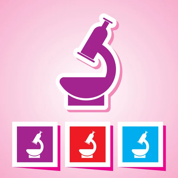 Icono vectorial aislado - Equipo de bioquímica y microbiología — Vector de stock