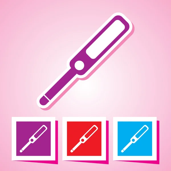 Barevné upravitelné ikona těhotenský test hůlka — Stockový vektor
