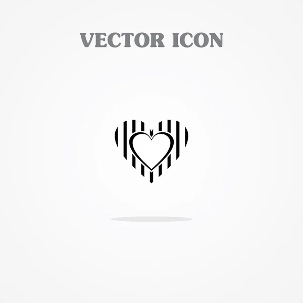 Icona del cuore — Vettoriale Stock