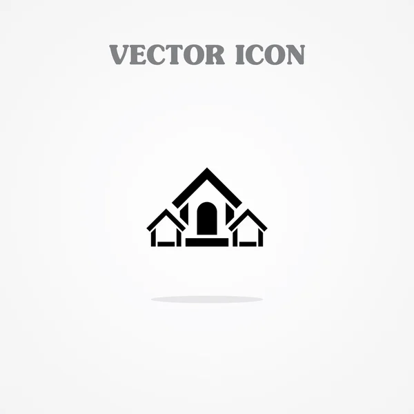 Three Home Icon — Stock Vector