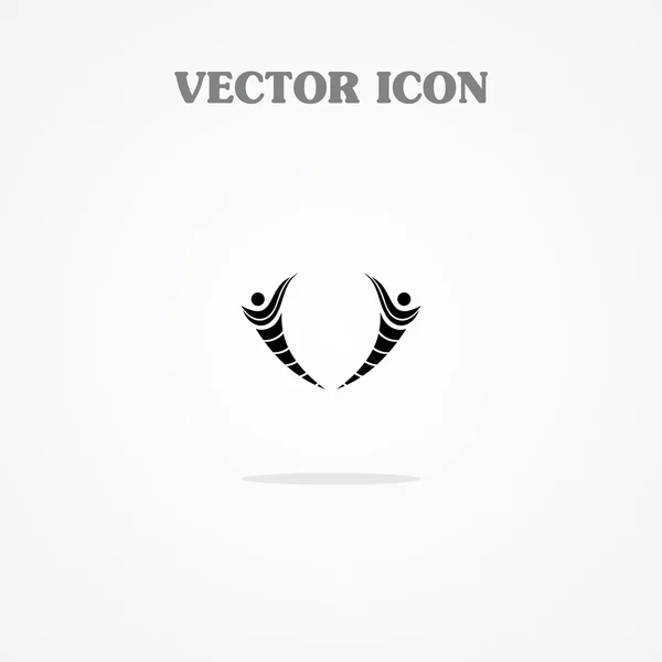 Hombre Volador icono abstracto — Archivo Imágenes Vectoriales