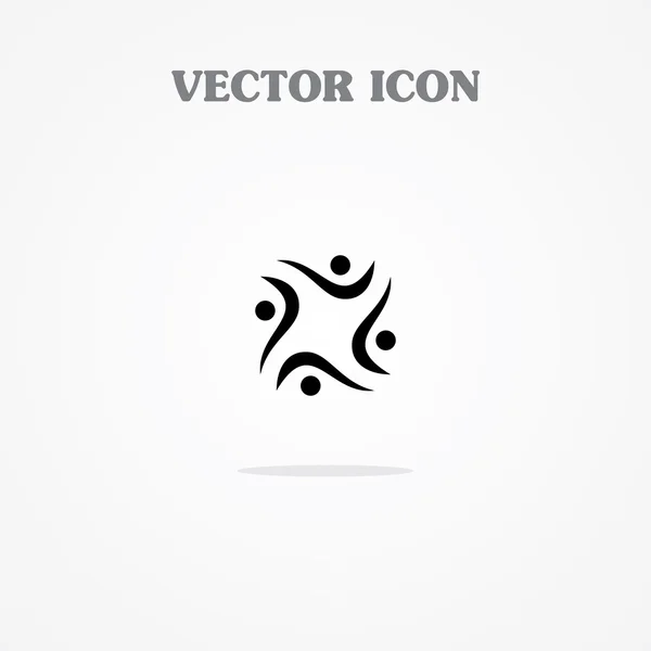 Icono del equipo. comercialización — Vector de stock