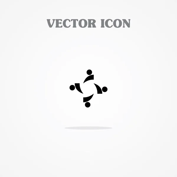 Icono del equipo. comercialización — Vector de stock