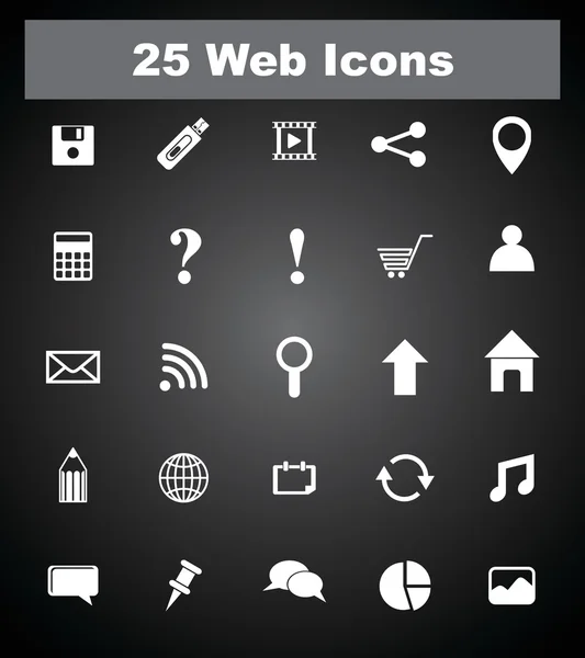 Çok uiseful web simgeler. EPS-10. — Stok Vektör