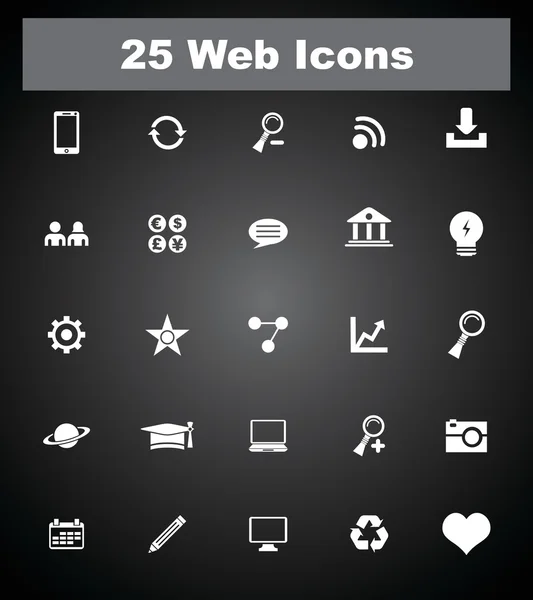Çok uiseful web simgeler. EPS-10. — Stok Vektör