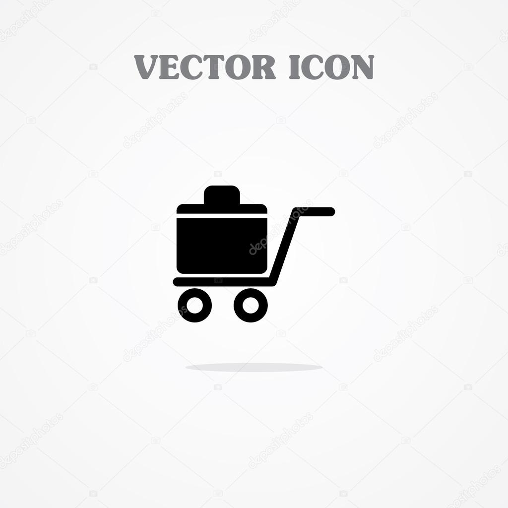 luggage trolley Icon