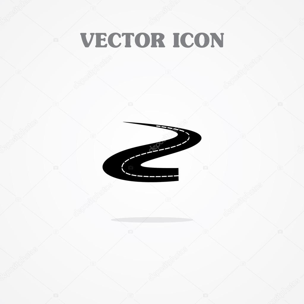 Curved Road Icon