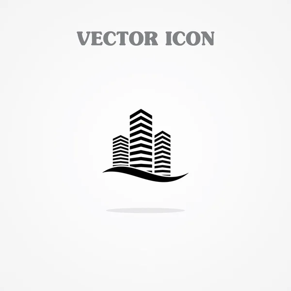 Edificio Símbolo aislado. Eps-10 . — Vector de stock