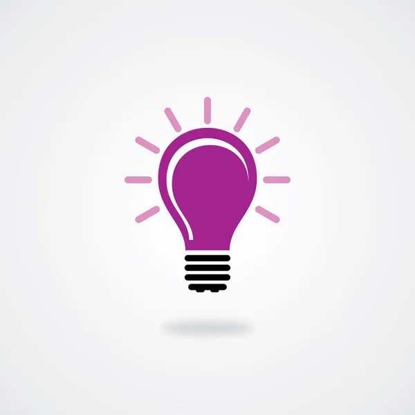 Ikone der Ideenlampe. Folge 10. — Stockvektor