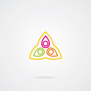 üçgen tasarlamak vektör tasarım şablonu. iş simgesi. EPS. 10.