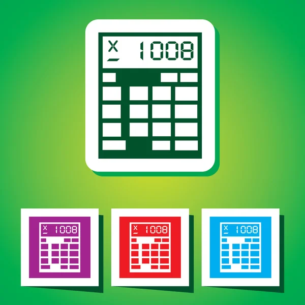 Kalkulator - ikona proste wektor — Wektor stockowy
