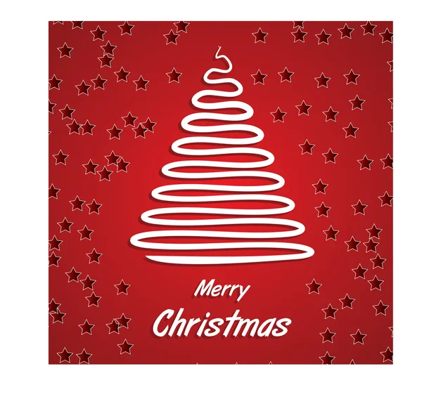Hintergrund mit dem Bild eines Weihnachtsbaums — Stockvektor