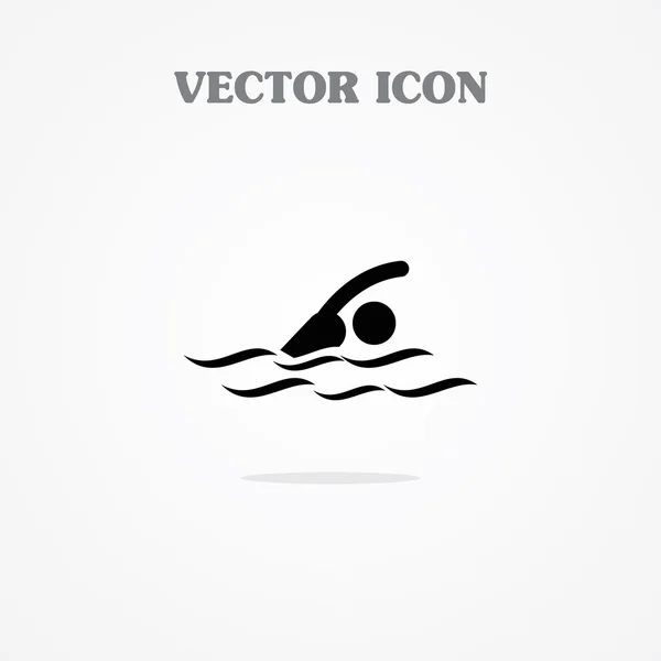Icono de nadador — Vector de stock