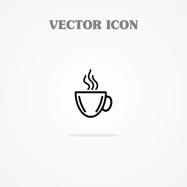 Icono de taza de café o té — Vector de stock