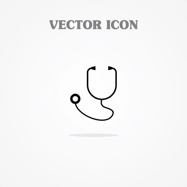 Ícone do vetor do estetoscópio — Vetor de Stock