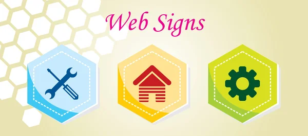 3 Web-Symbole. — Stockvektor
