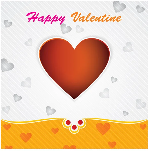 Happy Valentines Day card. Eps-10. — Stock Vector