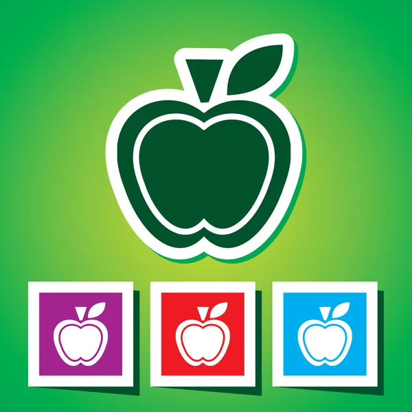 Icono de Apple — Vector de stock