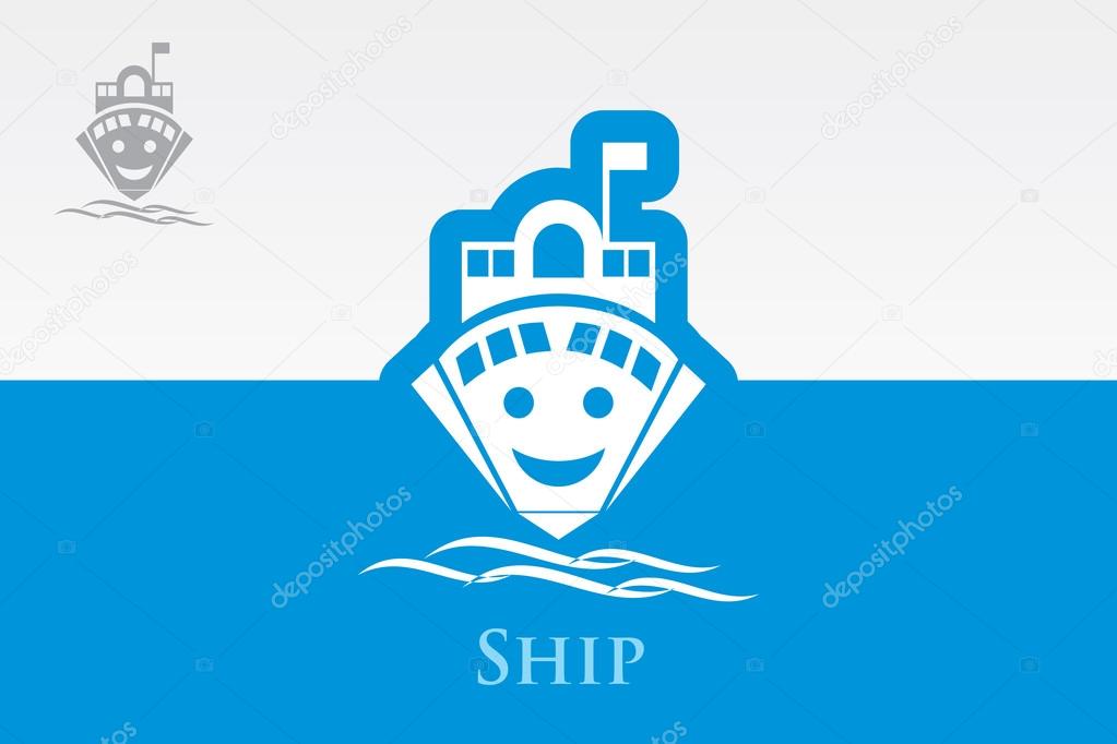 Ship Icon. Eps-10