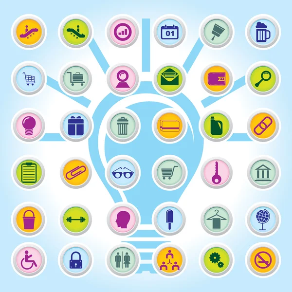 Useful Editable Icons For Web and Mobile. EPS-10 — Stock Vector