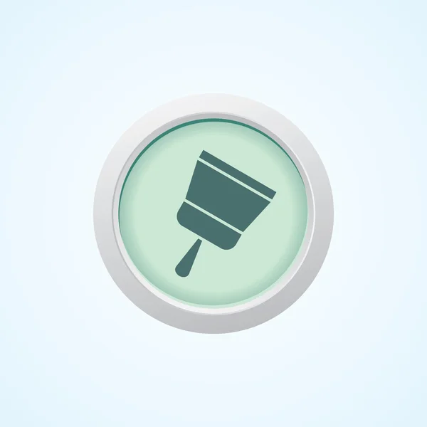 Paint Brush ikonen på knappen. EPS.-10 — Stock vektor