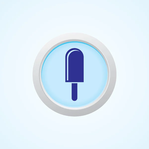 Icono de Candy Bar (Helado) en el botón . — Vector de stock