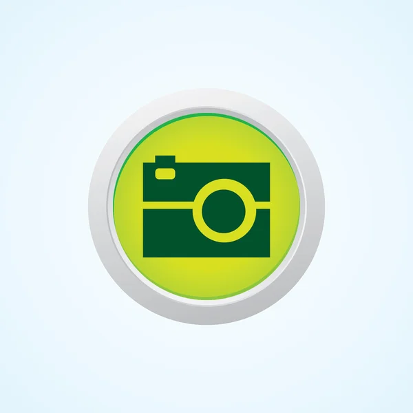 Pictogram van camera op knop. EPS-10 — Stockvector