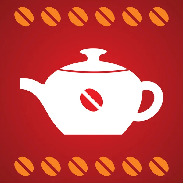 Вектор чайника — стоковый вектор