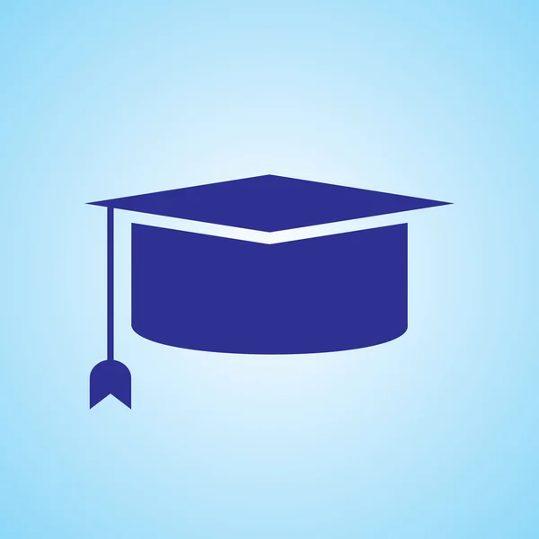 Vecteur d'icône de chapeau de graduation — Image vectorielle