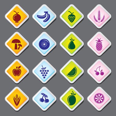 meyve ve sebze simgeler