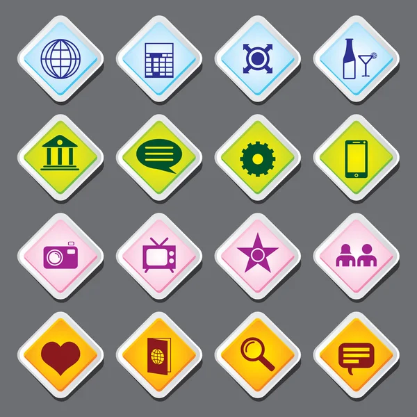 Useful Editable Icons For Web and Mobile. EPS-10 — Stock Vector