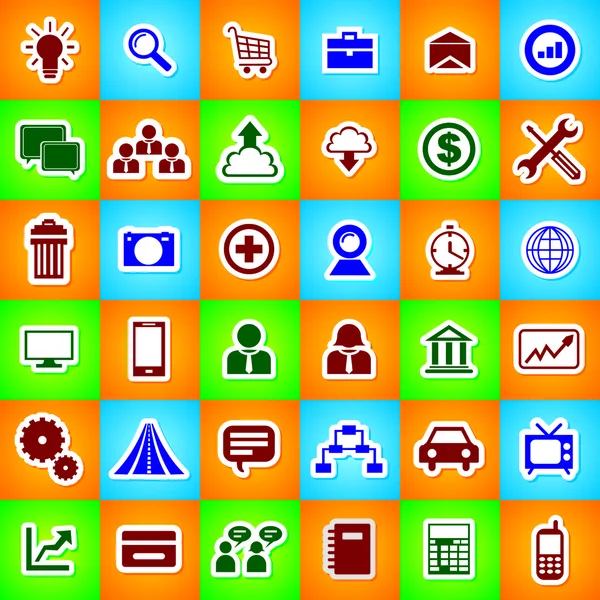 Web icons, signs, vector illustrations set — Stock Vector