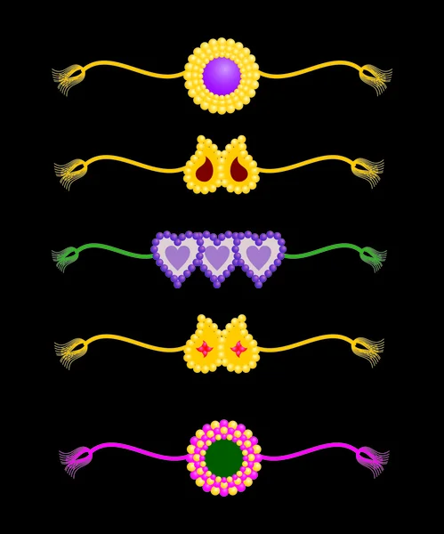 Simple & beau rakhi hindou . — Image vectorielle