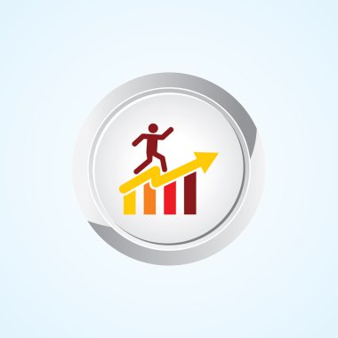 Simge düğmesini grafiğin. EPS-10.