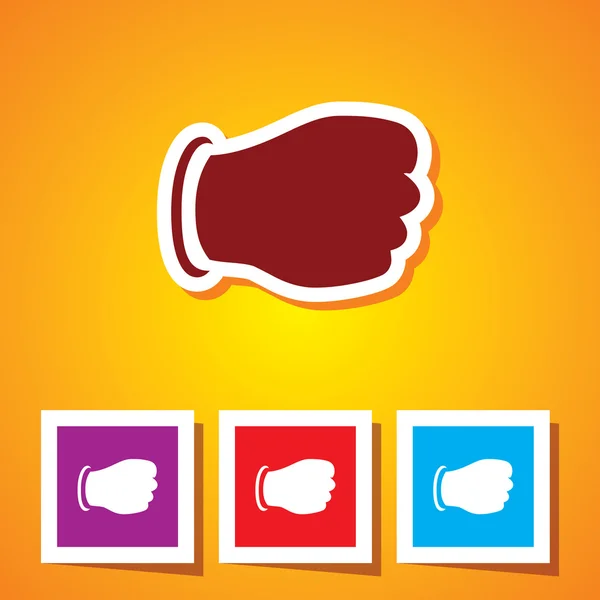 Colourful Icon of Punch — Stock Vector