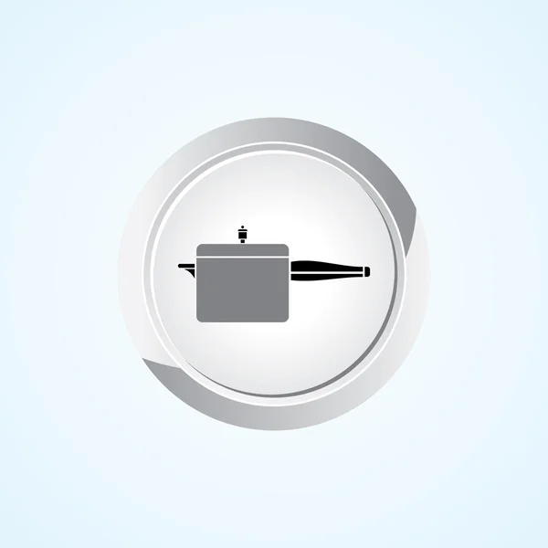 Icône de Cooker on Button. Eps-10 . — Image vectorielle