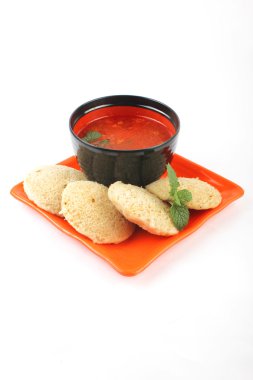 Güney Hint yemekleri tembel tembel Sambar Wada