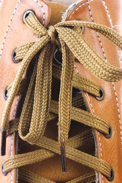 Zapatos de cuero marrón claro de los hombres — Foto de Stock