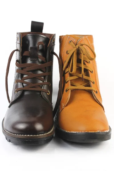 Pánské kožené boty — Stock fotografie