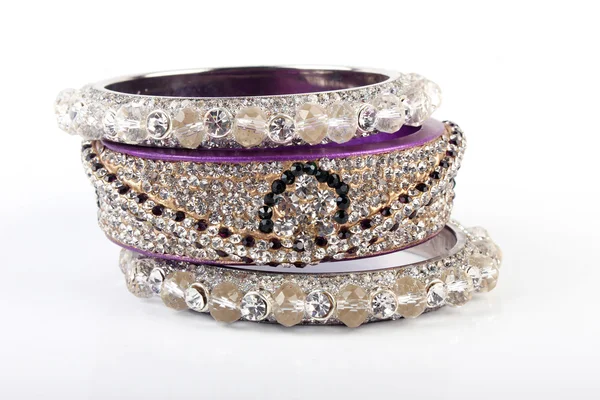 Bellissimi e molto attraenti Bangles. Bracciale indiano — Foto Stock